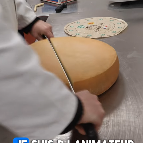 Une journée avec David, pour la découpe du fromage