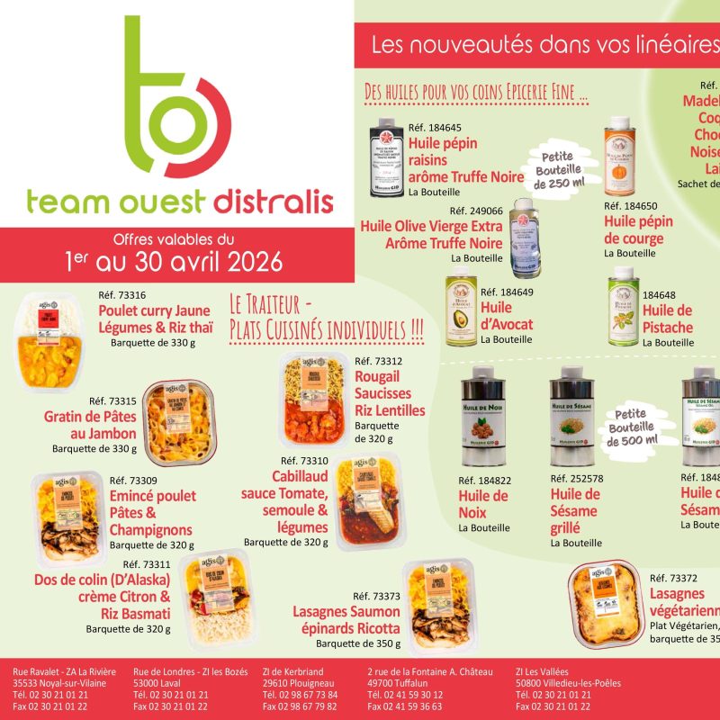 Catalogue promo "Les Halles du Frais" Avril 2026