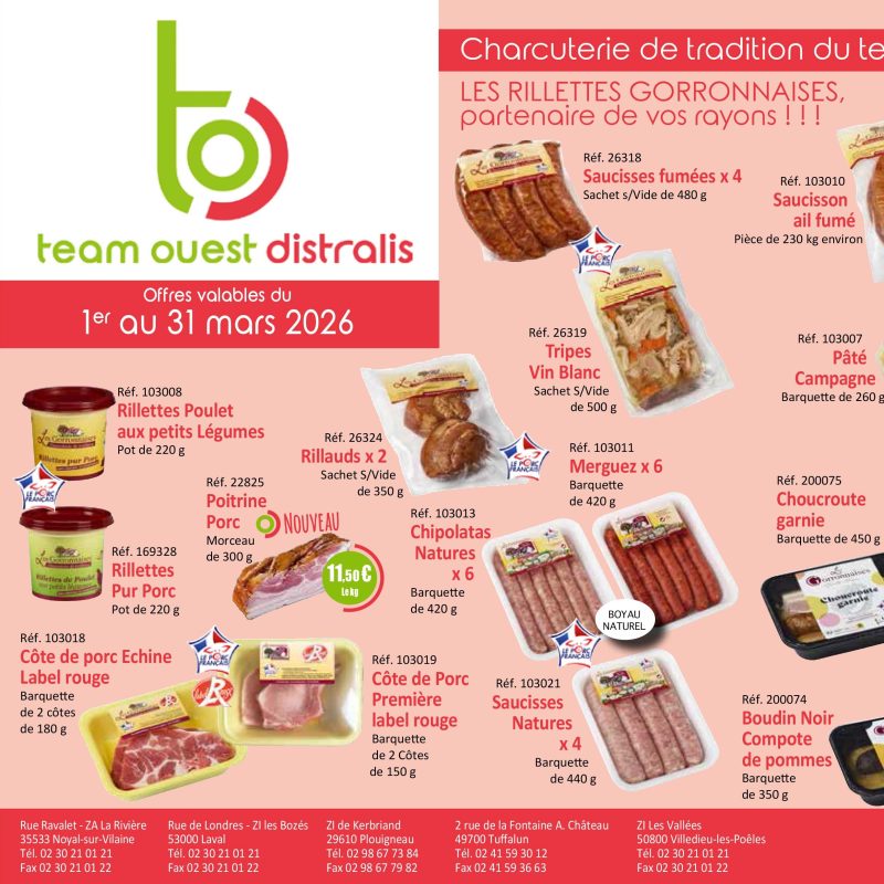 Catalogue promo "Les Halles du Frais" Mars 2026