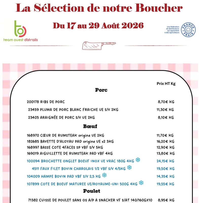 La Sélection de notre Boucher