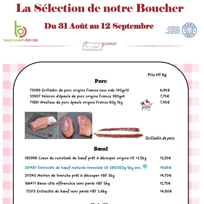 La Sélection de notre Boucher