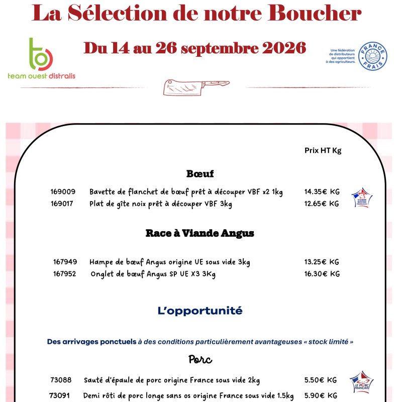 La Sélection de notre Boucher