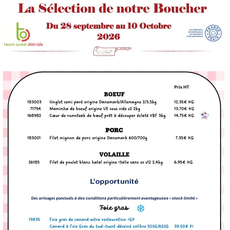 La Sélection de notre Boucher