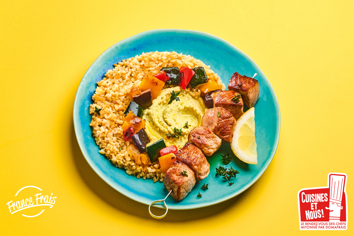 Brochette de porc au citron