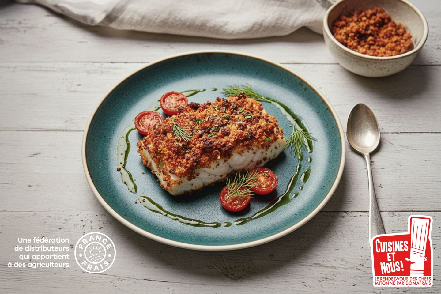 Morue croustillante au chorizo